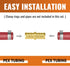 SUNGATOR 1/2 Inch Pex Fittings, 25-Pack No Lead Brass Coupling for Pex Pipe, NSF, UPC Certified