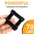 80Lbs, 60 13.5 5mm Countersunk 15 Pack TRYMAG Neodymium Rectangular Magnets x x Strong Black Bar Magnets with Hole