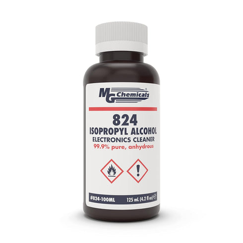 MG Chemicals 824 99.9% Isopropyl Alcohol Electronics Cleaner, 4.25 Fl Oz (Packaging May Vary)