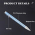 Titanium Bolt Action Pen with Clip, Ballpoint Pen, Pocket Pen, Compact Size EDC Pen for Everyday Carry (Blue)