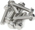 M6 x 12mm Flanged Hex Head Bolts, Stainless Steel 18-8 (304), Plain Finish, 50 PCS