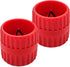 2 Pcs Inner-Outer Reamer Pipe and Tube Deburring Reamer for 3/16" to 1-1/2" Tubes (Red)