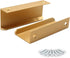 KGUDYS Golden Invisible Pull Handles,Aluminium Finger Edge Pull Handle,Concealed Cabinet Handle,Square Drawer Handle,Handle
