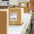 Immuson 4 6 Pack 500 x Direct Thermal Shipping Labels with Perforations, of Thermal Labels, Permanent Adhesive, White