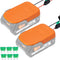 Power Wheel Adapter for AEG RIDGID 18V MAX Lithium Battery, 2 Packs with Fuses & Wire Terminals for DIY RC Car Toys