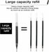 Rollerball Pens Gel Ink Office Pens, 12 Pack 0.7mm Black