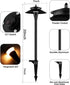 5W 2200K/2700K/3000K/4000K/5000K 20 Inch 12V Pack 1 Pathway Lights Low Voltage, Black, LED Wired Low Voltage Landscape