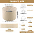 Axrivonte Set 2,Linen Lampshades,10.24" 10.24" 7.48" Beige Lamp shades of Drum Top x Bottom x High Small Lamp Shade