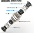 TAILONZ PNEUMATIC 4MM OD Straight Through Baffle Quick Insertion Trachea Connector, Pack of 10 PM-4