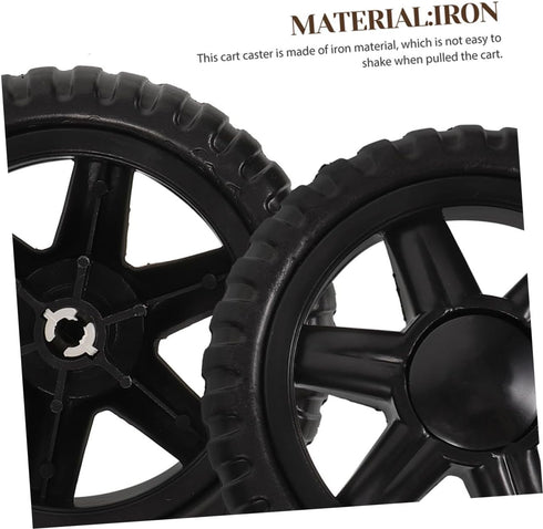 4pcs ULTECHNOVO Rolling Replacement Wheels for Shopping Cart Heavy Duty Easy to Install
