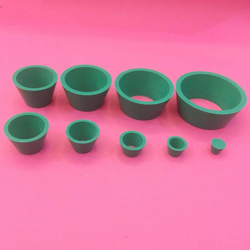 9 Count Filter Adapter Cones Set - Buchner Funnel Flask Adapter Set with Tapered Collar