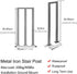 PAUANI 1 Pcs,35CM) Railing Handrails for Indoor Stairs - Balusters, Loft Railing Kit, Industrial Wrought Iron Safety