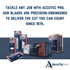 100-Pack .009" APBL-7065 AccuTec Pro Single Edge Aluminum Backed Razor Utility Blades with Display - - Made of High