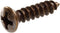 Hillman 2854 8 x 1-Inch Oval Head Antique Brass Decorative Sheet Metal Screw, 30-Pack