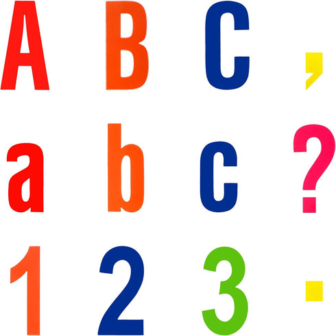 Tenare 268 Pcs Bulletin Board Letters, Alphabet Letters Numbers and Punctuation Cutouts for Classroom Display