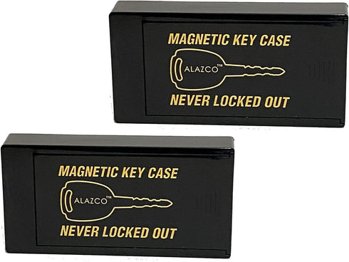 2 Pack Hide A Key Magnetic Under Car Spare Key Holder - Large ABS Case Key Hider for Home, RV, Truck