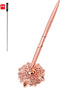 Hollow Round Signing Pen Set for Wedding Bridal, Rose Gold Pen Holder