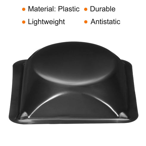 PATIKIL Square Weigh Boats, 10 Pack Plastic Medium Scale Trays for Weighing Mixing, Black