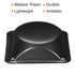 PATIKIL Square Weigh Boats, 10 Pack Plastic Medium Scale Trays for Weighing Mixing, Black