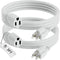 3 FT Extension Cord Black, 2-Pack Short Power Cord, Indoor/Outdoor 16 Gauge 3 Prong Grounded Wire