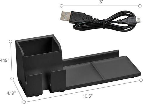 Bostitch Office Konnect Desk Organizer Base - Charging Station & USB Phone Stand for Cell Phones & Tablets