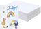 EOOUT 6 Pack White Hardcover Blank Book, 6x8 Inch, 40 Pages, Unlined Thick Perforated Pages for Kids to Write Stories