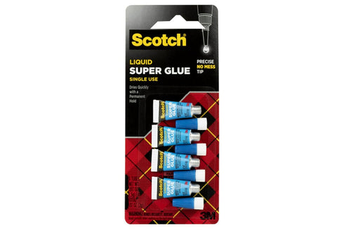 Scotch Super Glue Liquid with Precision Applicator, Fast-Drying Clear Adhesive for Plastic, Metal, Ceramic, Wood