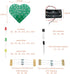 DGZZI Heart Shaped Soldering Practice Kit DIY Assembled Spare Parts Circuit Components Electronic Training Board