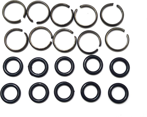 10 Sets 1/2" Impact Wrench Socket Retainer Retaining Ring with O-Ring,Impact Wrench Tool Accessories