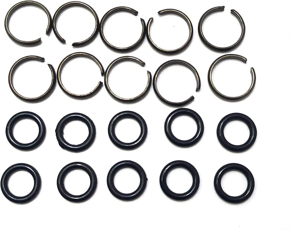 10 Sets 1/2" Impact Wrench Socket Retainer Retaining Ring with O-Ring,Impact Wrench Tool Accessories