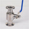 QZLIBEFUD 1" 25mm SUS316 Ball Valve 1.5" Tri Clamp For Homebrew Dairy Product