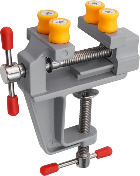 Yakamoz Mini Bench Vise Small Table Vice Clamp on Vise Drill Press Vise Workbench Vice for Jewelry Making Wood Carfit
