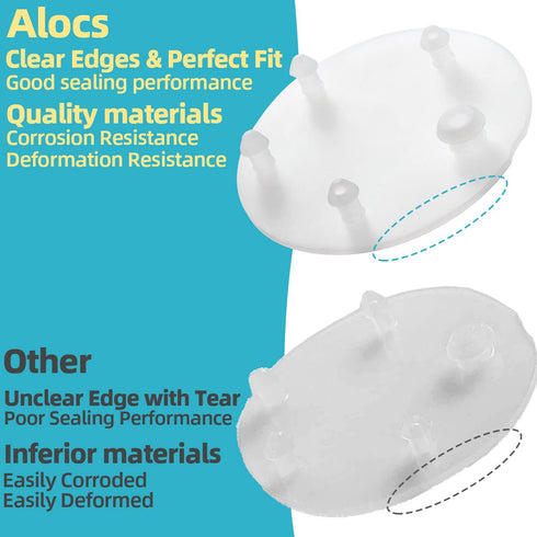 Replacement Vormax Toilet Tank Silicone Flapper Seal Gasket 3'' - Fits American Standard 7381424-100.0070A (2 Pack)