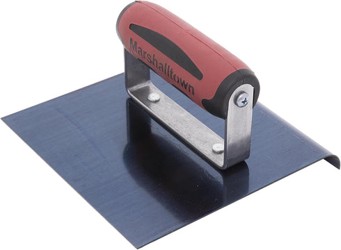 MARSHALLTOWN Straight Concrete Edger, 6 x 6 Blue Steel Blade, 1/2 x 3/8 Lip, Made in the USA, 162BD