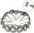 Mesee 45Pcs Steel Wire Brushes Wheels Set with 1/8" Shank for Rotary Tool Buffing Cleaning