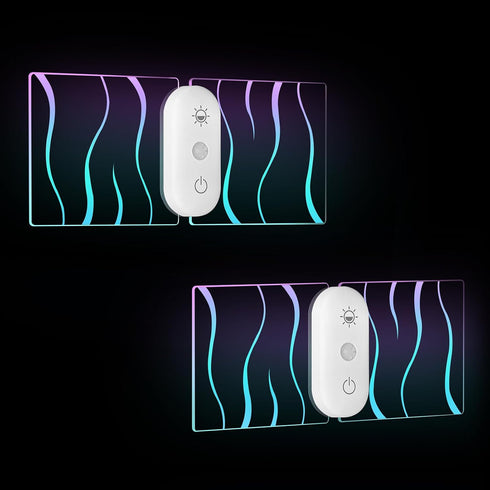 LOFTEK Motion Sensor Night Light (2 Pack) - Rechargeable RGB Color Changing