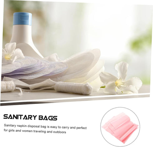 200pcs Feminine Napkin Disposal Bags Opaque Waste Bags for Menstrual Products Strong Sealing Travel-friendly Pouches