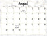 Dry Erase Monthly Calendar Planner Sticker Decal, Removable & Reusable, Magnetic Fine-Tip Marker Included, 9 x 12 inches
