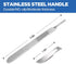 21PCS 20 Scalpel Blades with #10 Scalpels, Surgical Sterile Carving Blades Including 1 Handle for Laboratory Use