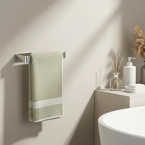 Eldraqth (6 Inch, Hand Towel Holder, Self Adhesive Rustproof Towel Racks for Bathroom Wall Mounted Metal Plating