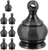 Housoutil 8pcs -Shaped Lamp Finial Knob Easy to Install Decorative Screw Topper Antique