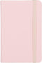 Classic Leather Notebook Journal, Hardcover, Quartz Pink, 240 Ruled Pages, Pocket Size (3.8" x 5.7"), Inspire Collection
