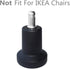 Bell Glides Replacement Swivel Caster Wheels for Office Chair or Stool, Fixed Stationary Castors with Self Adhesive