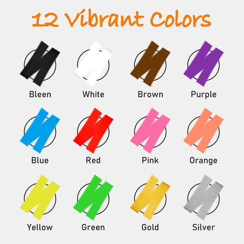 Mirrow,10mm Tip12 GOTIDEAL Window Markers, Jumbo Chalk Markers for Blackboard, Washable Car Marker for Chalkboard,Glass