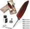 Ejoyous Quill Pen, Hand Made Antique Quill Dip Pen, Calligraphy Writing Pen with Empty Ink Bottle