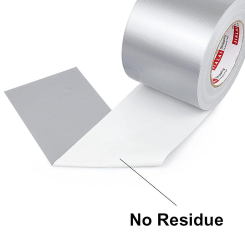 4 Inch Silver Duct Tape, Industrial Grade 4 inches x 55 Yards, Heavy-Duty Waterproof