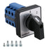 Baomain 660V 20A On-Off-On Changeover Control Rotary Cam Switch, 3 Positions, 12 Terminals SZW26-20/D303.3