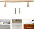 TEHAUX Brass Cabinet Pulls Spacing Minimalist Solid Handles for Wardrobes Cabinets Bedside Tables Stable Installation