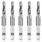 Hymnorq M5 x 0.8 Metric HSS 4341 Combination Drill and Tap Bit Set, 5pcs