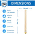 T300/T10 Long Tubular Light Bulb,40 Watt Equivalent E26 Base Amber Vintage Edison Bulb 4W Dimmable Tubular Antique Style Decorative LED Filament Light Bulb, 2700K Warm White,11.8 Inch, 2 Pack by Beonllay